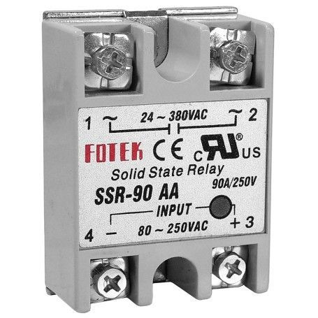 Fotek SSR-100AA Твердотельное реле 100A, 80-250V AC, 24-380V AC ...