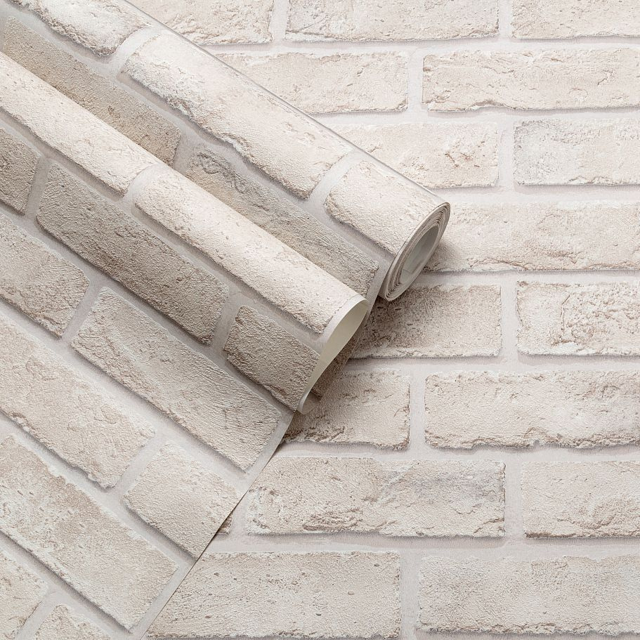 Обои "Kirpichi кирпичи бежевые", 1,06 х 10 м (Palitra Simple, арт ...