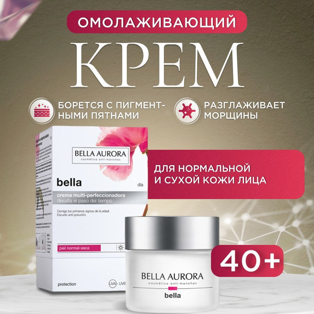 Крем для лица антивозрастной 40+ увлажняющий дневной с spf +20 от ...