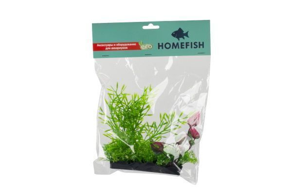 Homefish Риччия и людвигия растение для аквариума пластиковое с грузом ...
