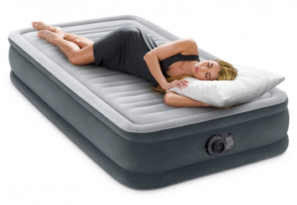 Кровать надувная Intex односпальная для сна Comfort-Plush Airbed 67766 ...