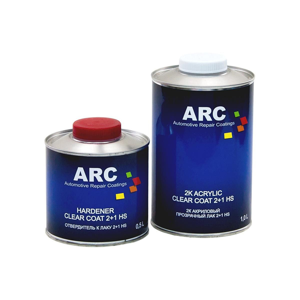 Прозрачный акриловый лак ARC 2+1 HS Clear Coat 1 л. с отвердителем 0,5 л.