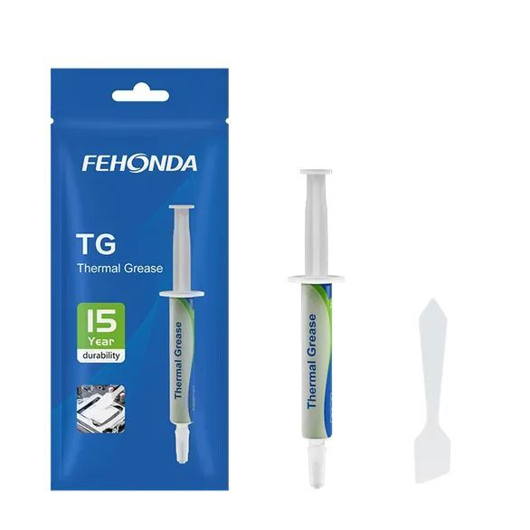 Термопаста для процессора Fehonda TG, шприц 2 грамм + лопатка (MX4)  #1