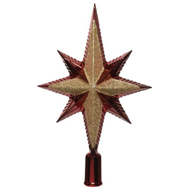 Верхушка Вифлеемская Звезда 25 см бордовая #1