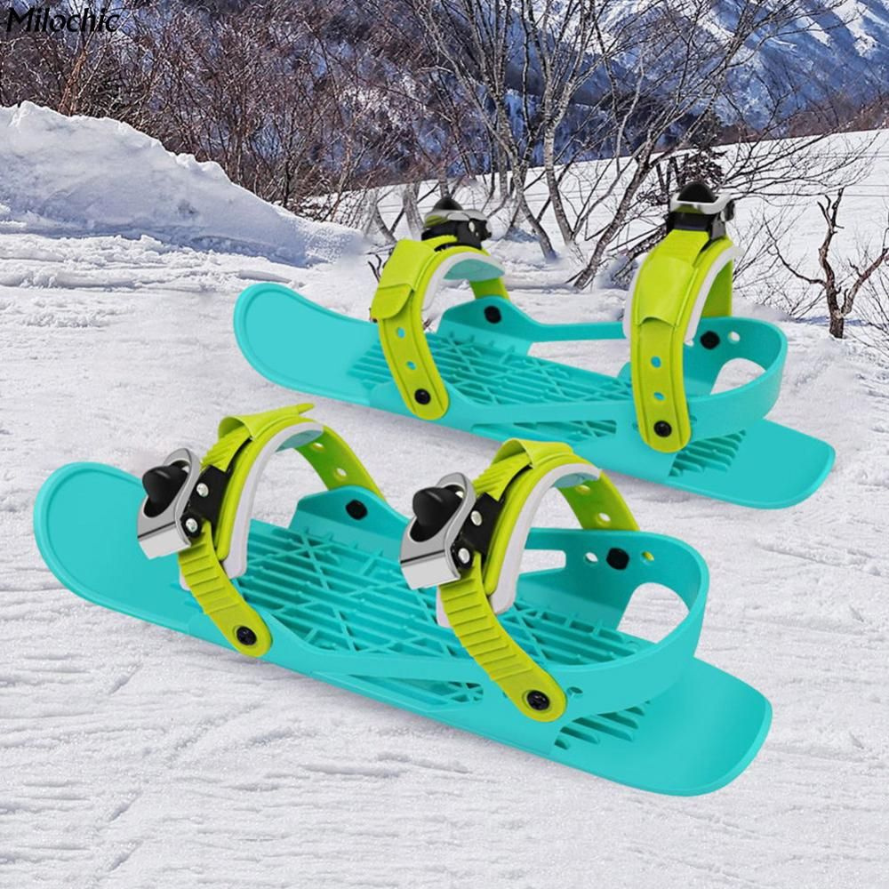 Три поколения уличной лыжной обуви для детей, мини-санки в сочетании с ...