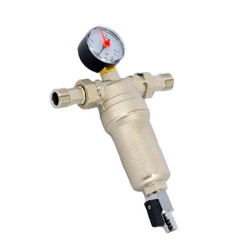 Фильтр с манометром самоочищающийся "Tiemme" 1/2" со сгонами (3130001 ...