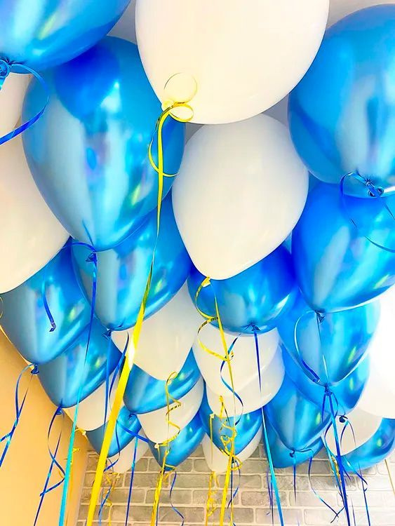 Воздушные шары под потолок с гелием - 15 штук - купить в интернет ...