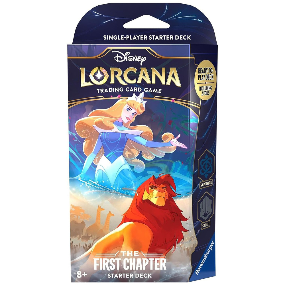 Disney Lorcana: Стартовая колода Sapphire & Steel издания The First Chapter  на английском языке - купить с доставкой по выгодным ценам в  интернет-магазине OZON (1249135018)