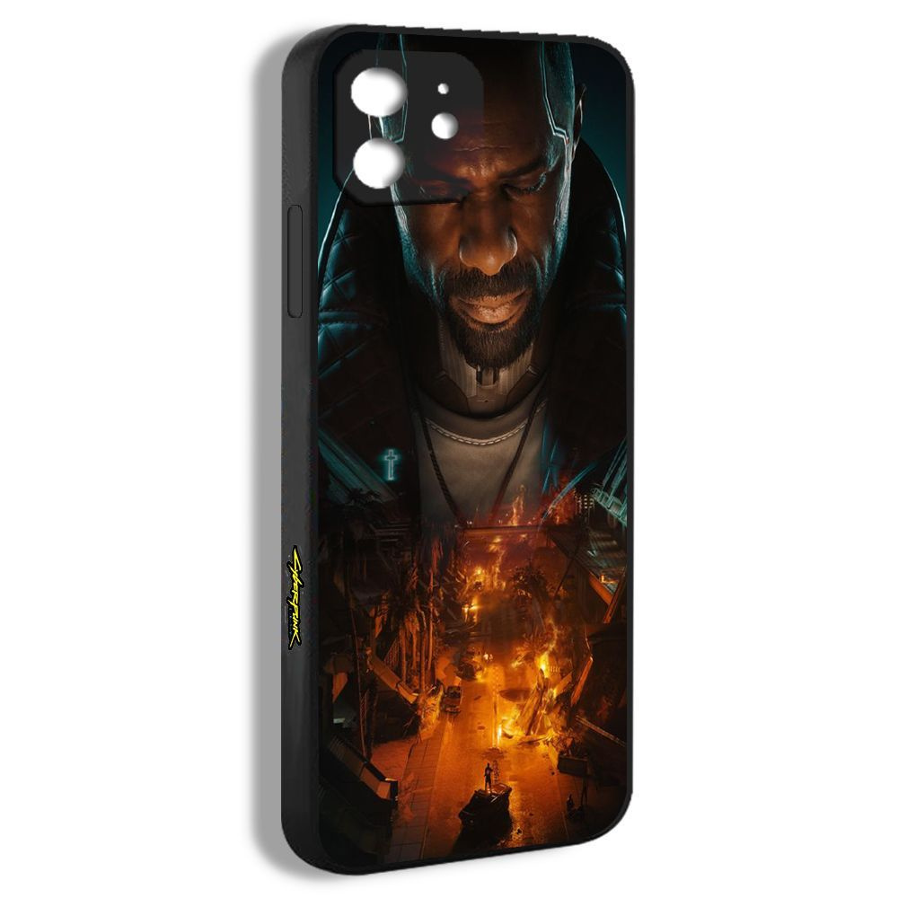 чехол для смартфона Подходит для iPhone 12 Идрис Эльба Cyberpunk 2077  phantom liberty UXU20 - купить с доставкой по выгодным ценам в  интернет-магазине OZON (1251745045)