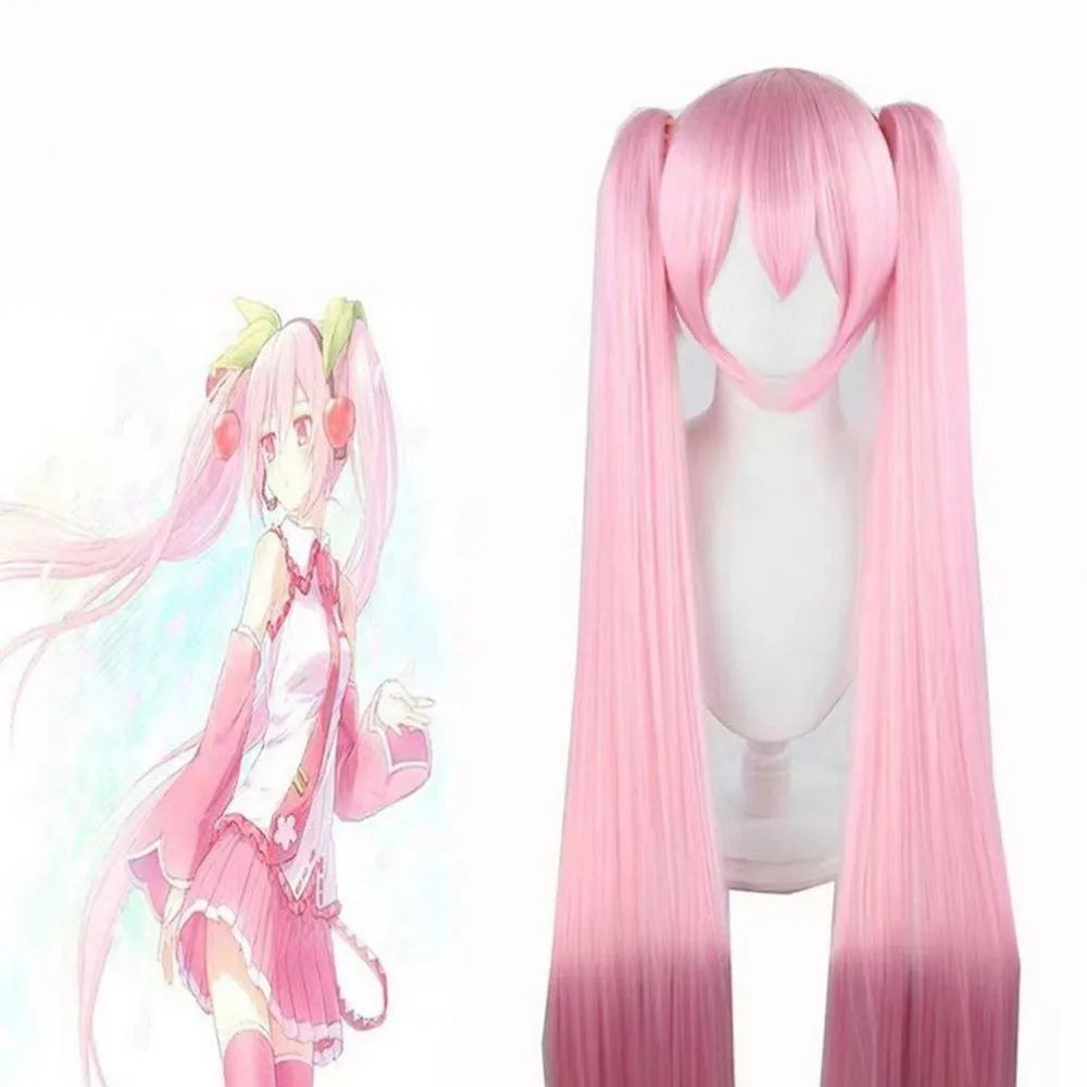 anime manga game hatsune miku halloween carnival party cosplay wig  мультфильм аниме косплей парик - купить по низкой цене в интернет-магазине  OZON (1383212219)