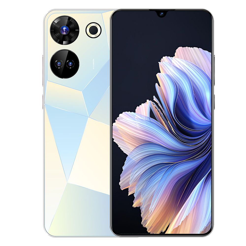 ZUNYI Смартфон Camon 20 PRO 6,8 дюйма Модный Умный Мобильный Телефон 12/512  ГБ, Чёрный 256 ГБ, белый