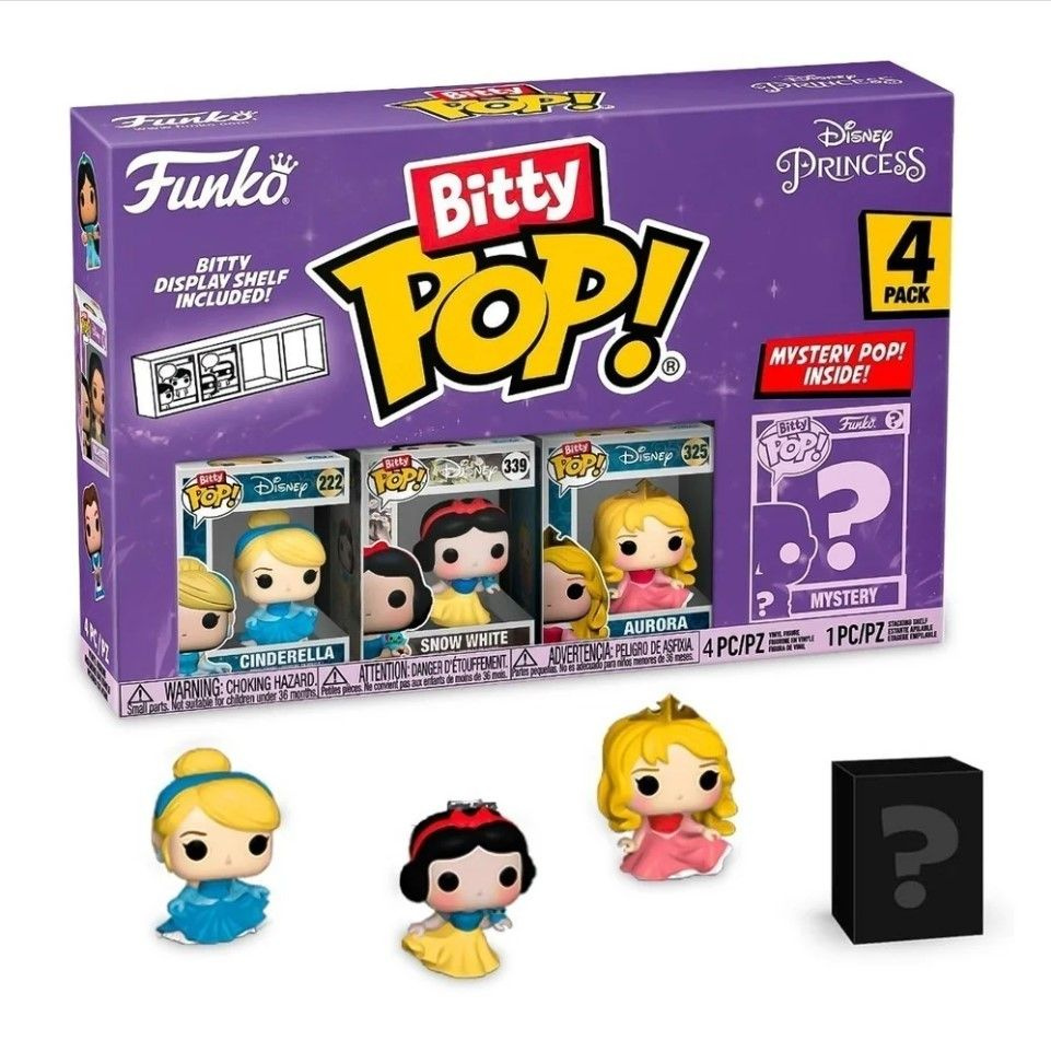 Фигурка Funko Bitty POP! Disney Набор фигурок Золушка (Cinderella 4PK) 4  шт. - купить с доставкой по выгодным ценам в интернет-магазине OZON  (1262926279)