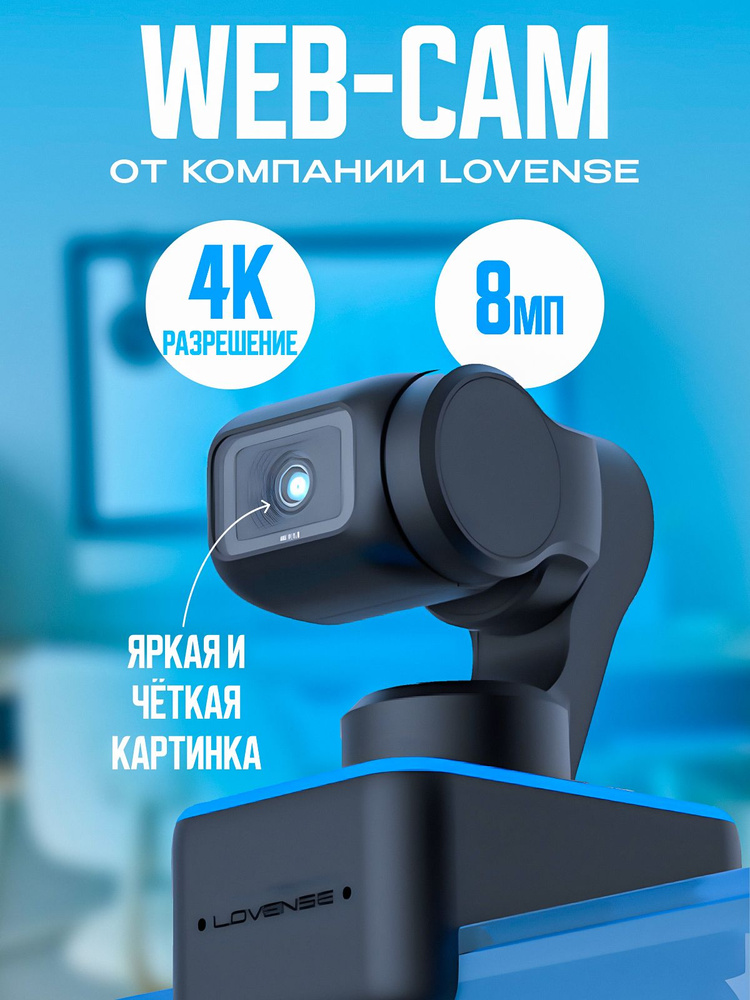 Lovense Web-камера с микрофоном WebCam, черный - купить с доставкой по ...