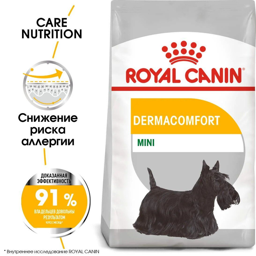 Royal Canin Mini Dermacomfort Корм сухой для взрослых собак мелких размеров при раздражениях и зуде кожи, #1