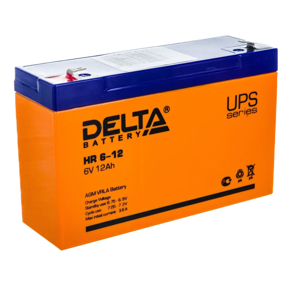 Батарея для ИБП Delta Battery HR 6-12, 450 В·А купить по выгодной цене ...