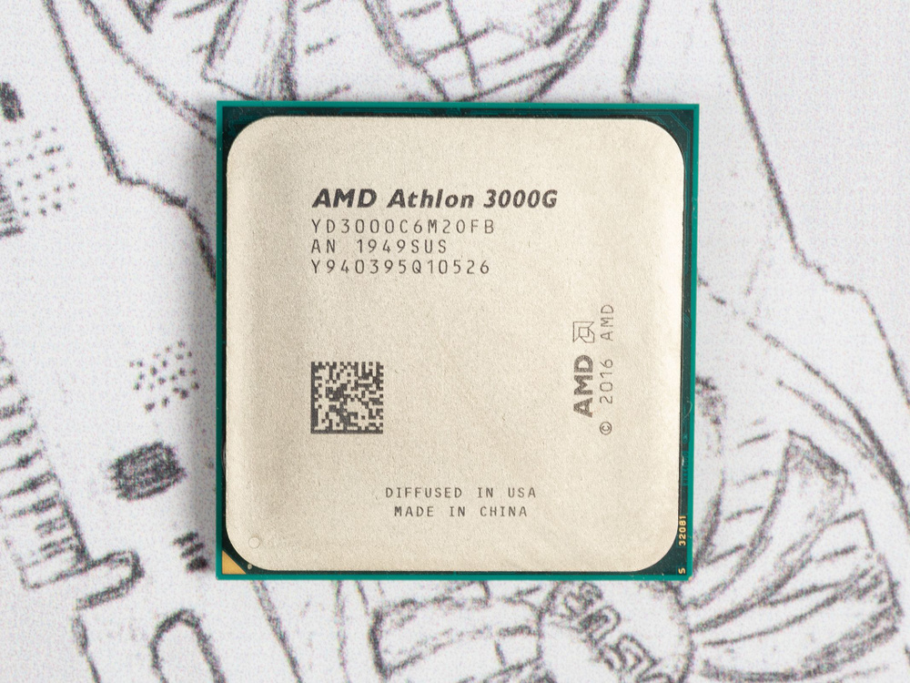 Amd athlon 3000g am4. T3000 процессор.