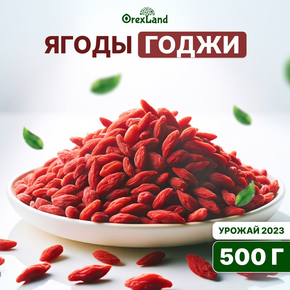 Ягоды годжи сушеные 500 г, урожай 2023, Orexland #1