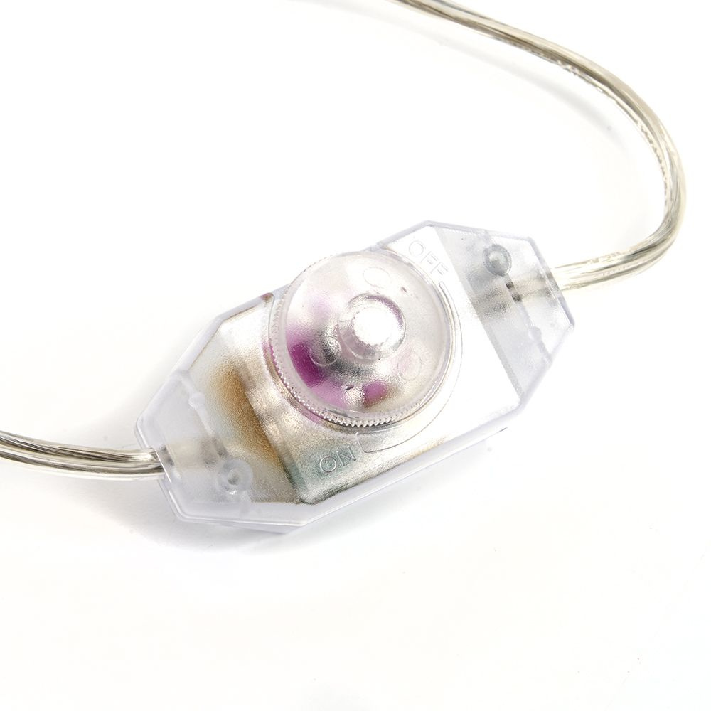 Сетевой шнур с диммером 230V 2м, прозрачный, DM103-200W арт. 23058 ...