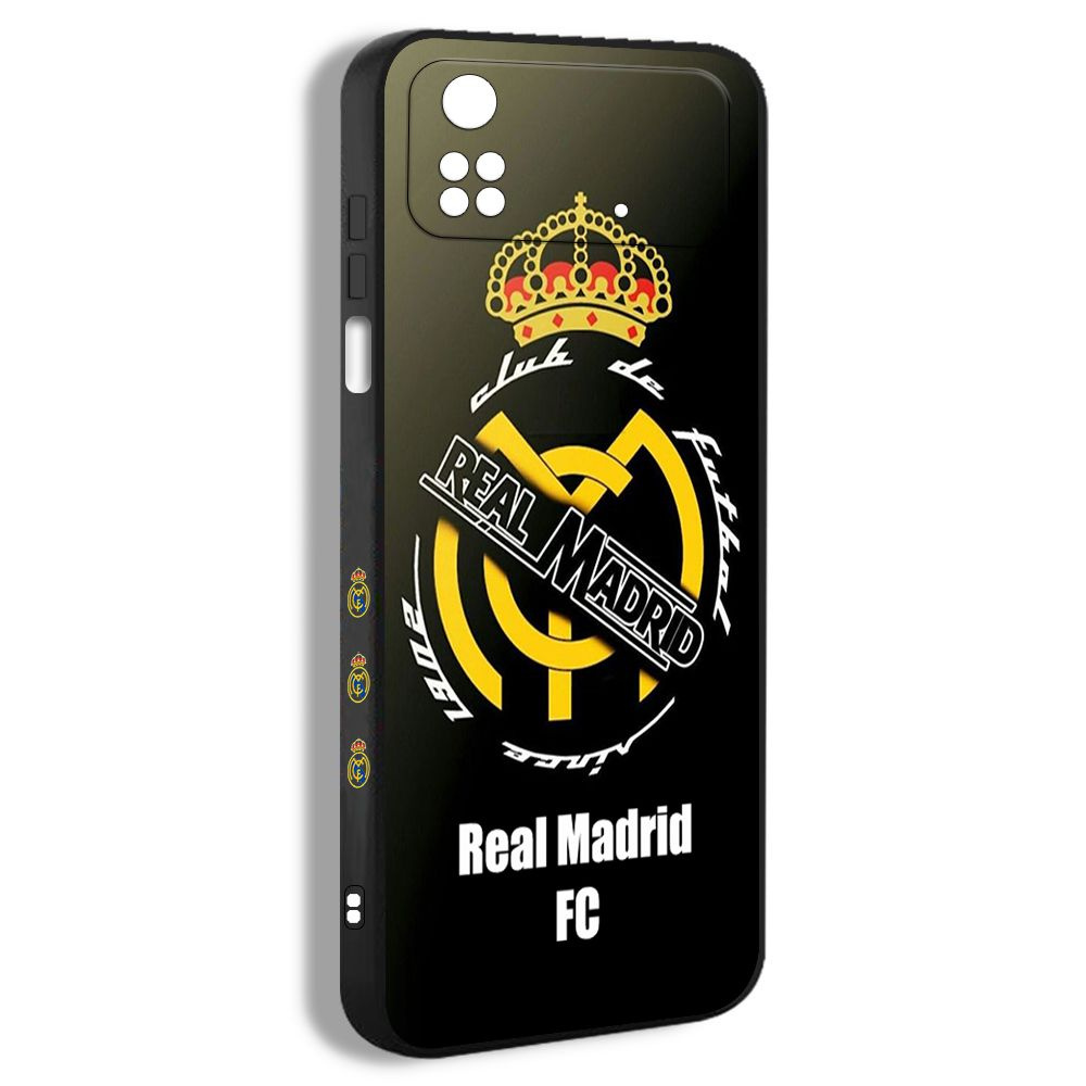 чехол на Xiaomi Poco M4 Pro 4G Real Madrid ФК Реал Мадрид футбольный клуб  логотип LRM01 - купить с доставкой по выгодным ценам в интернет-магазине  OZON (1322528202)