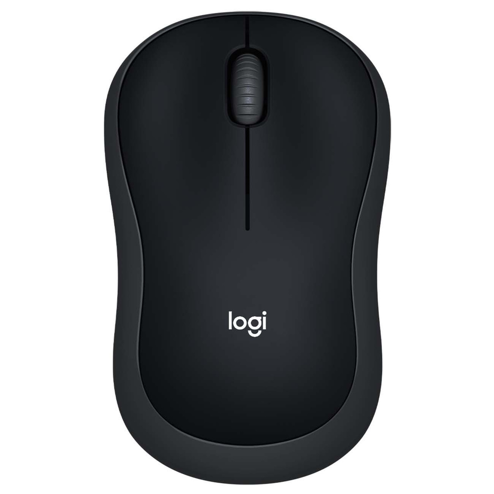 Logitech Мышь беспроводная M185 Grey, черный, серый #1