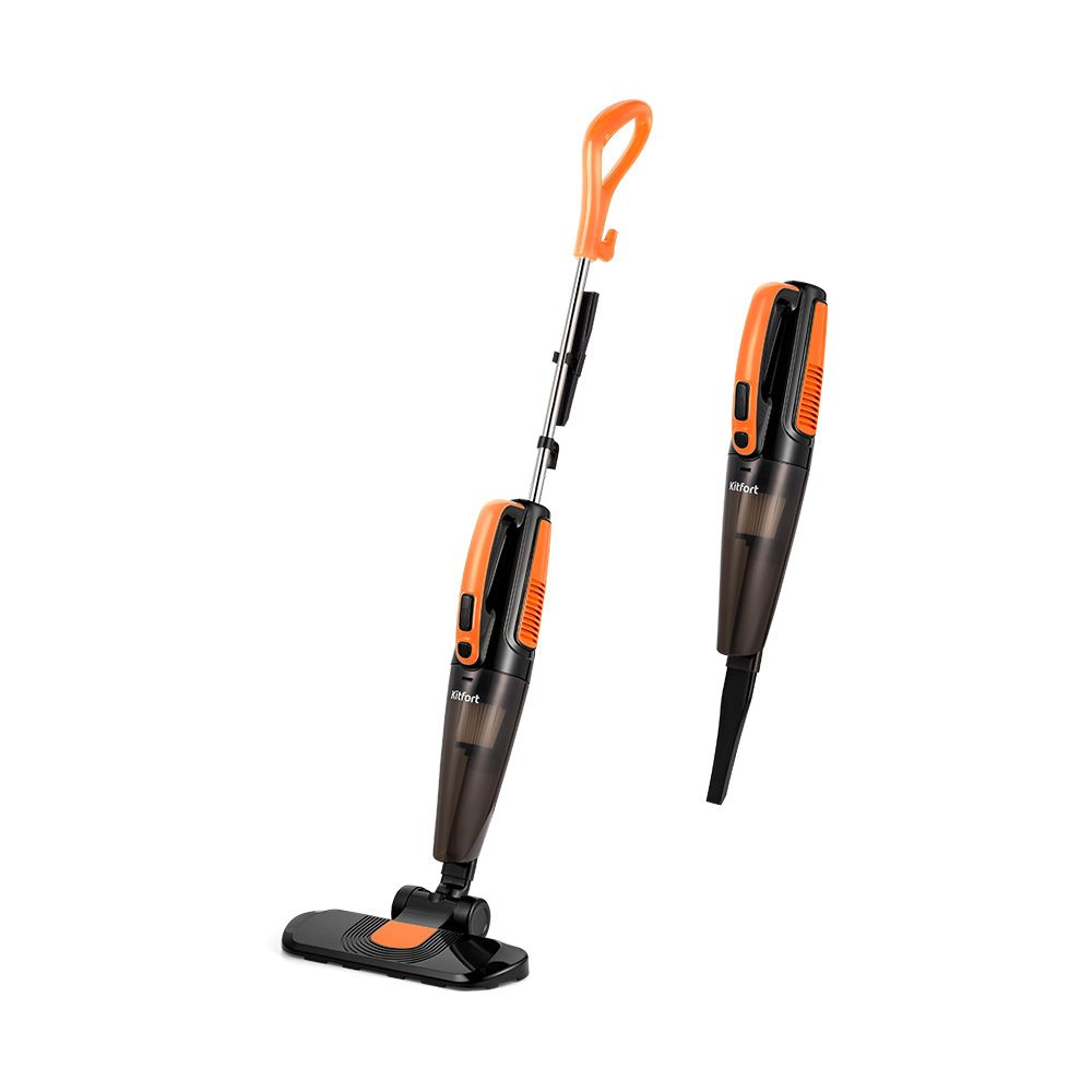 Вертикальный пылесос Kitfort КТ-5180-2, черно-оранжевый - купить с ...