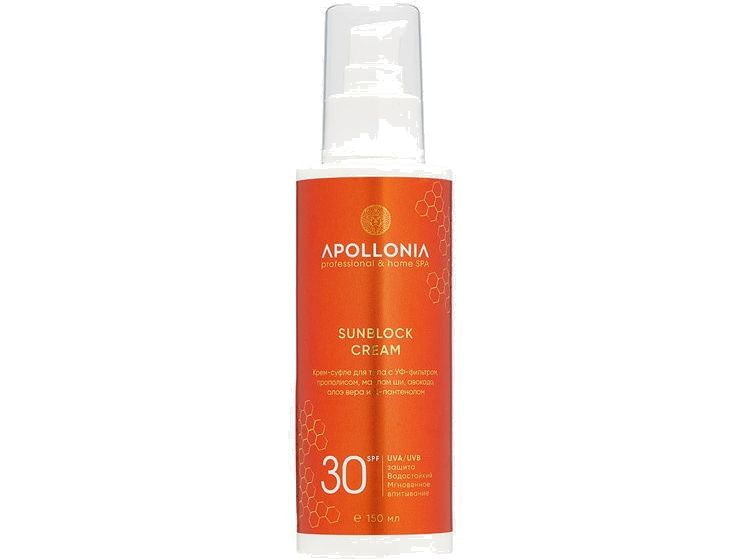 Крем-суфле для тела с УФ-фильтром SPF 30 APOLLONIA SUNBLOCK CREAM ...