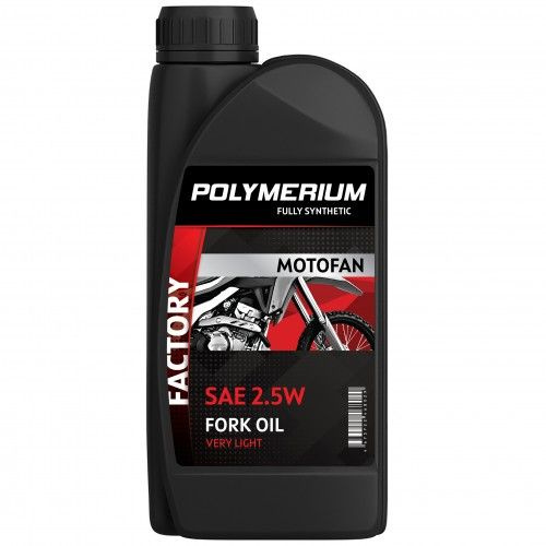 Масло гидравлическое Polymerium MOTOFAN FORK OIL FACTORY VERY LIGHT 2.5W 1л #1