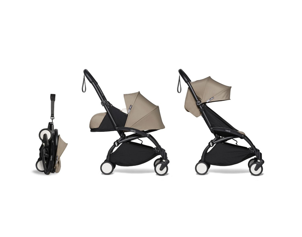 Коляска 2в1 Stokke Babyzen YOYO2 c мягкой люлькой New Born Pack Black Taupe #1