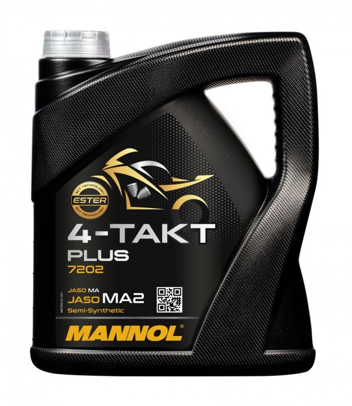 MANNOL 7202 4-TAKT PLUS 10W-40 Масло моторное, Полусинтетическое, 4 л #1