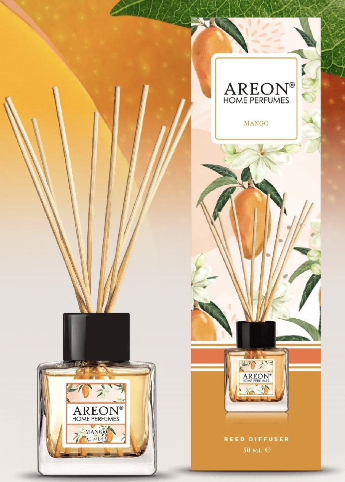 Ароматизатор для дома AREON Home Perfume Sticks 50 ml Mango (Манго)(диффузор с деревянными палочками) #1