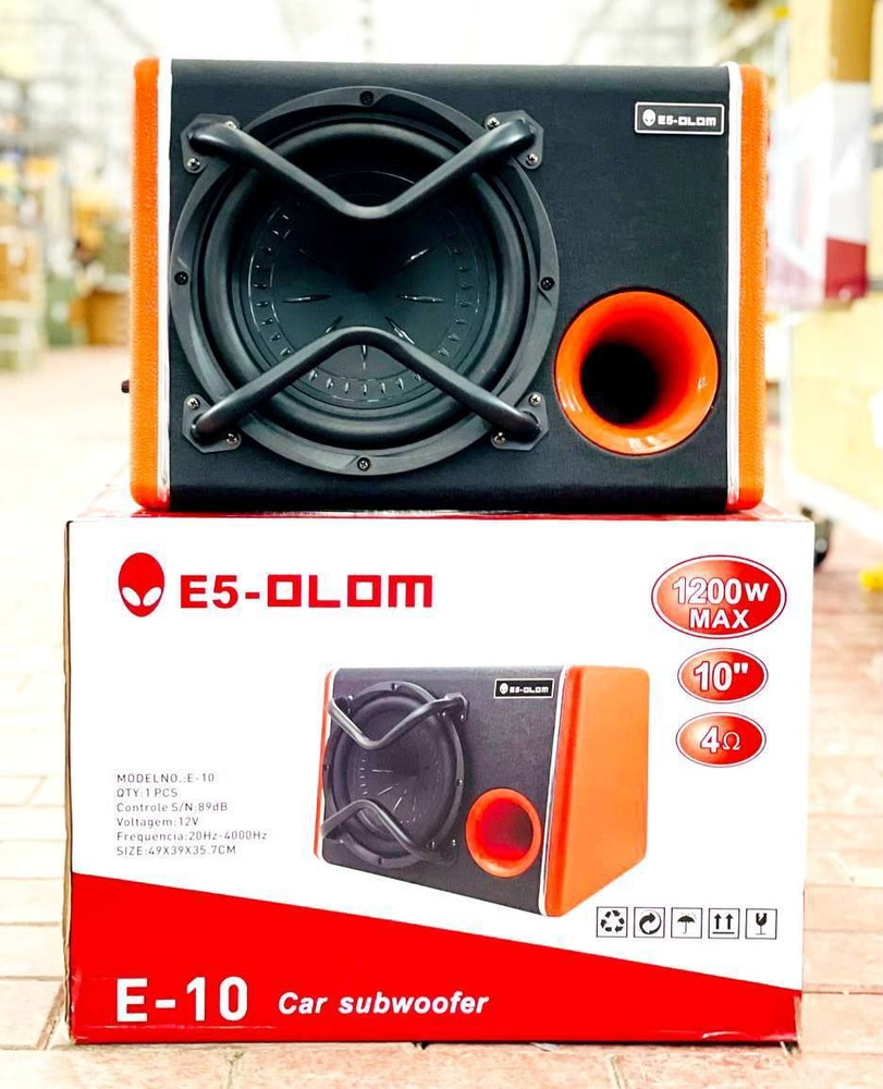 Активный сабвуфер E5 OLOM E10 10 дюймов 1200 W #1