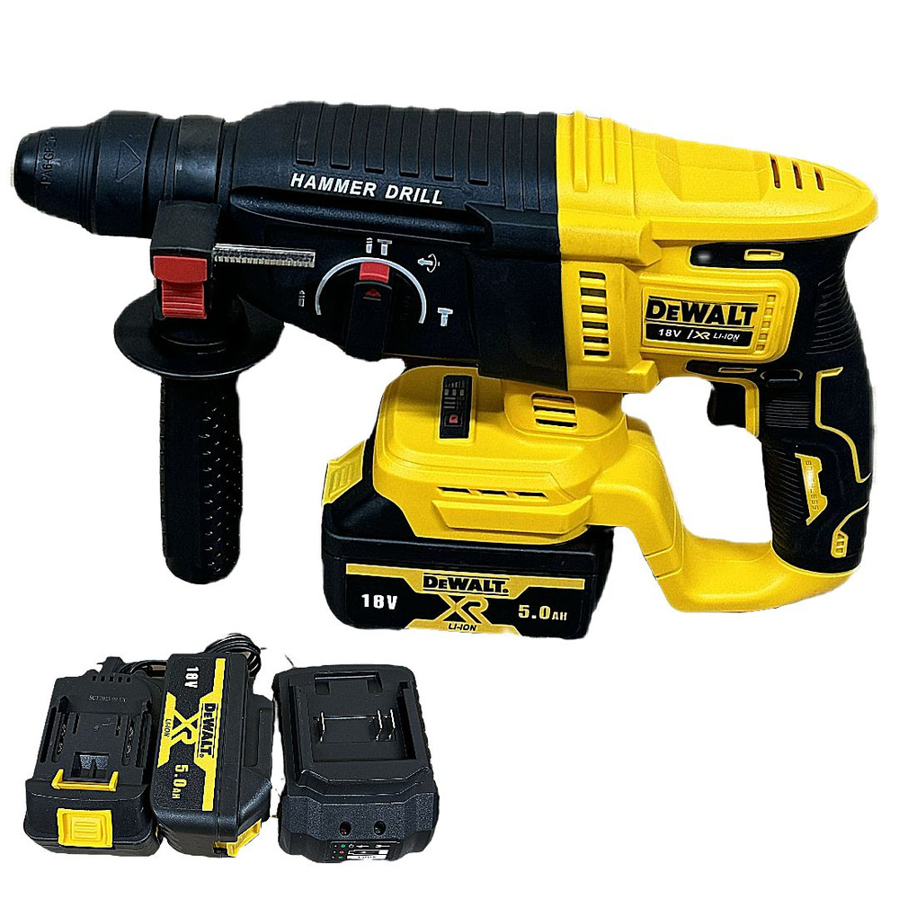 DEWALT перфоратор аккумуляторный DeWalt DCH133N 18V 5.0Ah ...