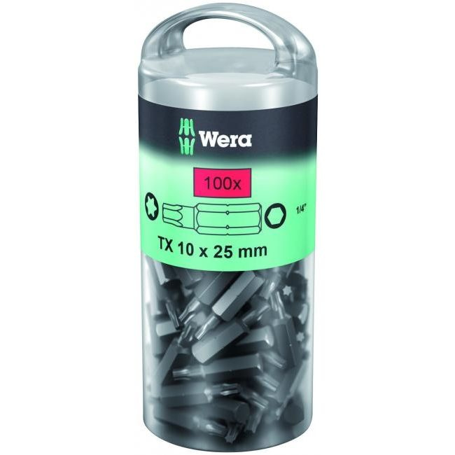 Набор бит WERA 867/1 TORX DIY 100, TX 10 x 25 mm (100 шт.) WE-072446/6481 1005 Fplus #1