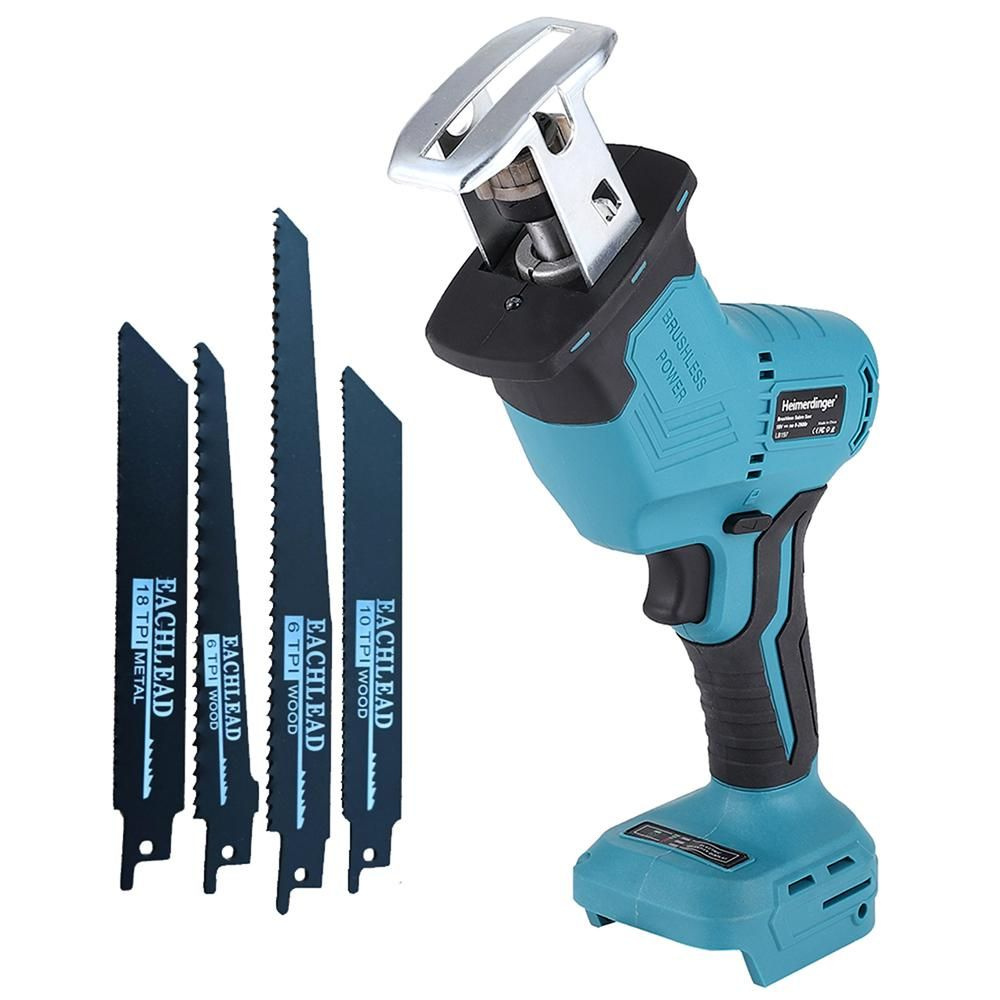 Аккумуляторная сабельная пила с питанием от литиевой батареи 18 В, без ...