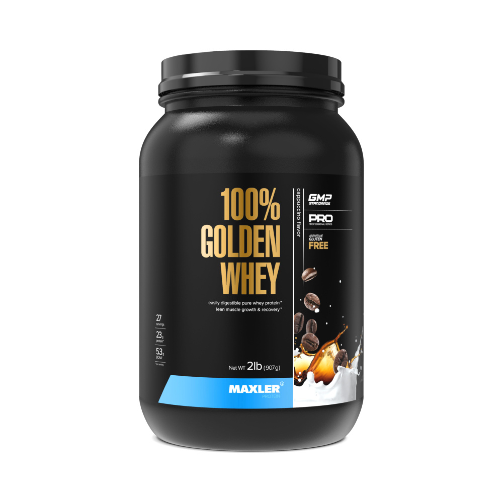 Протеин сывороточный Maxler 100% GOLDEN WHEY 907г Капучино #1