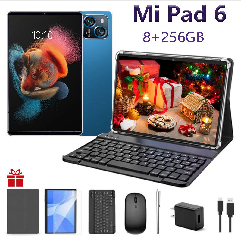 Планшет Mi Pad 6 Pro-10, 10.1" 8 ГБ/256 ГБ, голубой, темно-бордовый #1