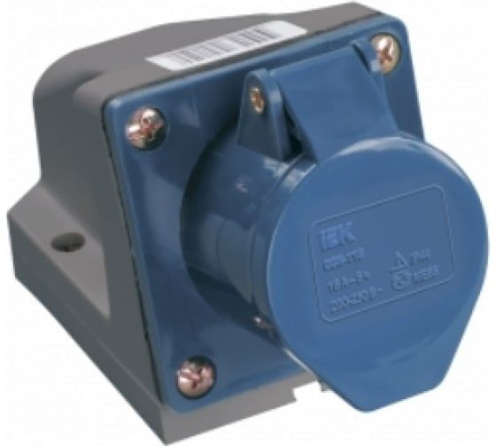 Розетка наружной установки IEK 32А 2P+Е 220В IP44 123 ИЭК PSR11-032-3 ...