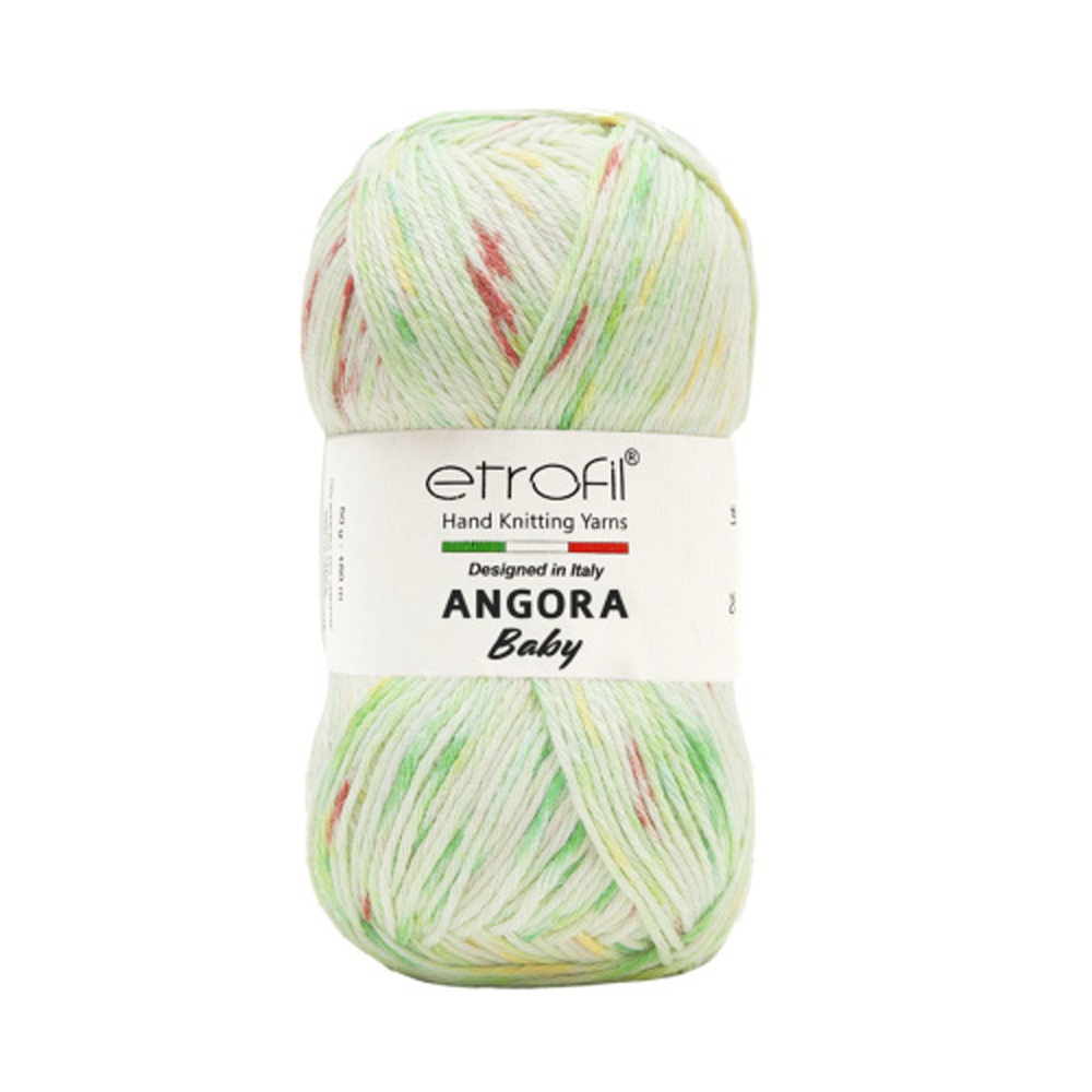 5 мотков Пряжа Etrofil Angora Baby 50% Полиамид, 35% Вискоза, 15% Ангора 50 гр. - 150 м. Цвет SW003  #1