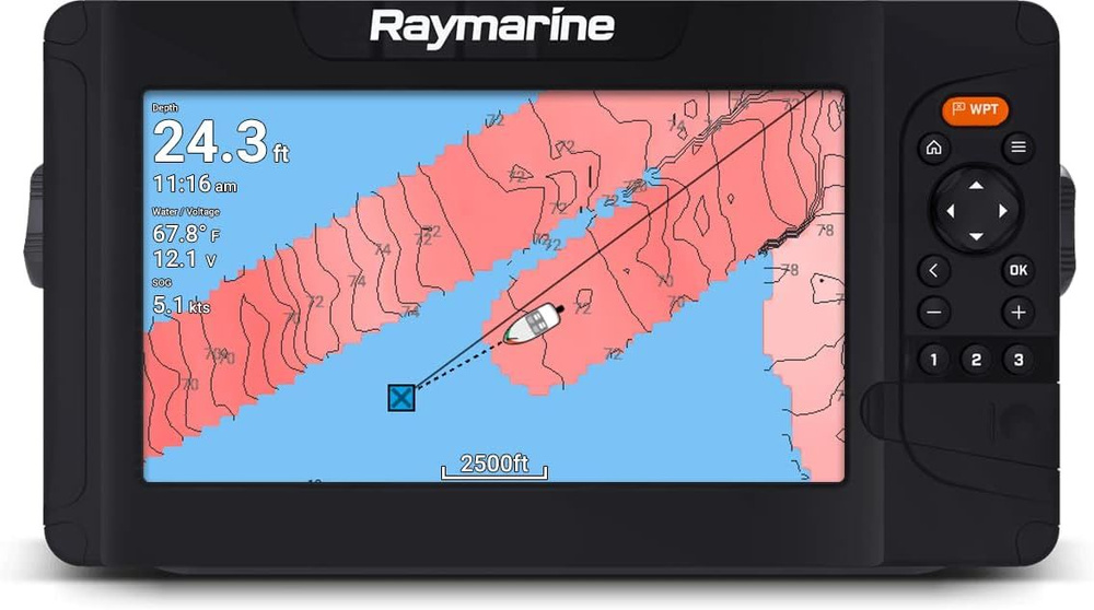 Эхолот-Картплоттер Raymarine ELEMENT 7 HV-100 с датчиком HV-100.02 ...