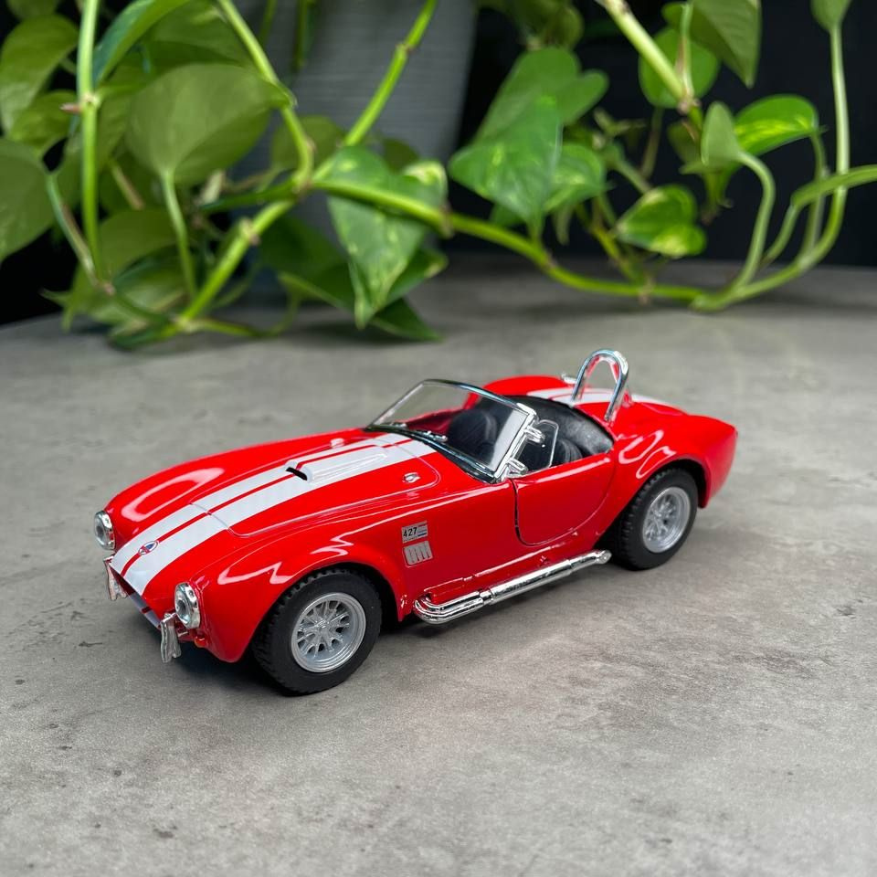 Машинка металлическая Kinsmart 1:32 1965 Shelby Cobra 427 Шелби Кобра 5322DKT инерционная, цвет Красный #1