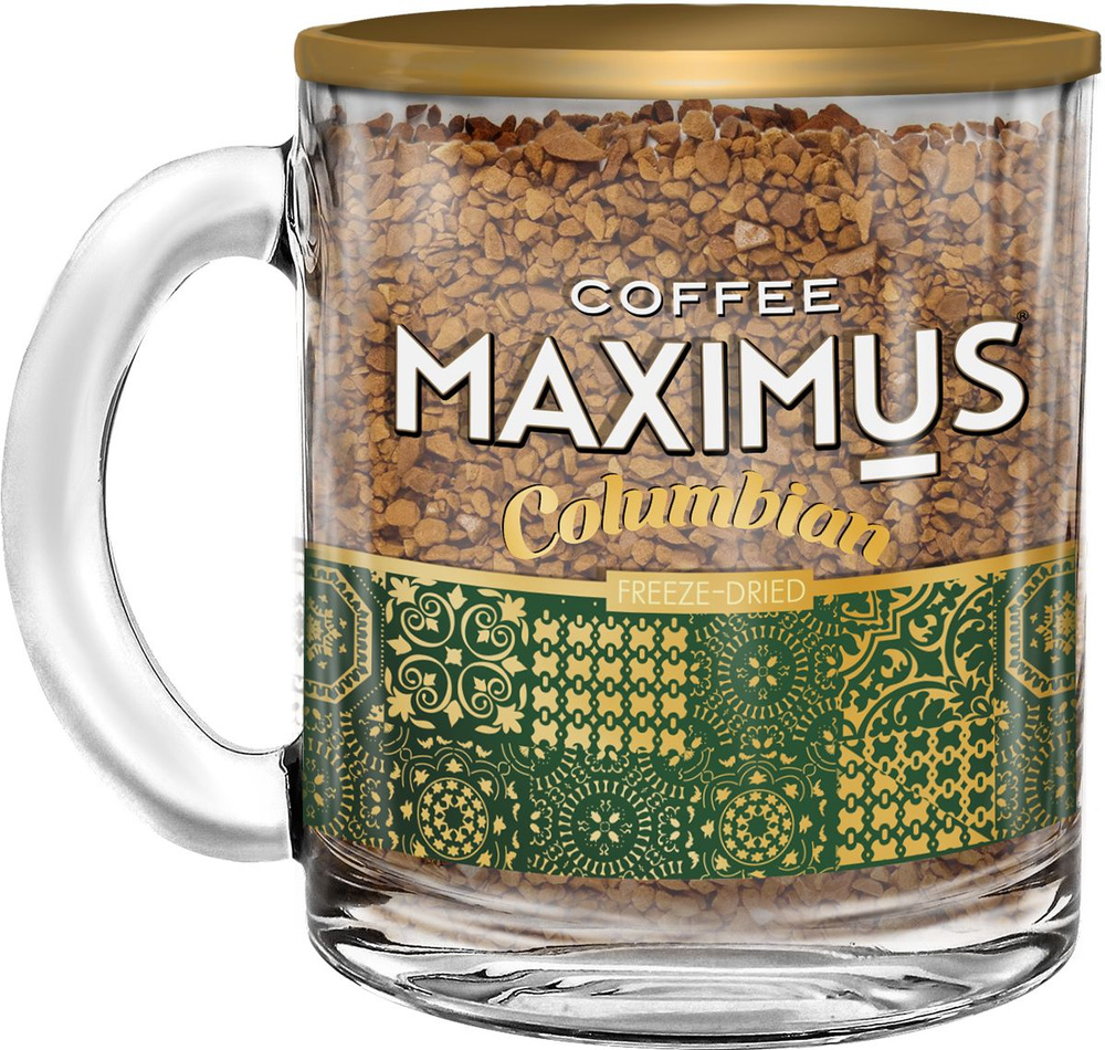 Кофе "Maximus" Columbian 70гр. в стеклянной кружке 4 шт. #1