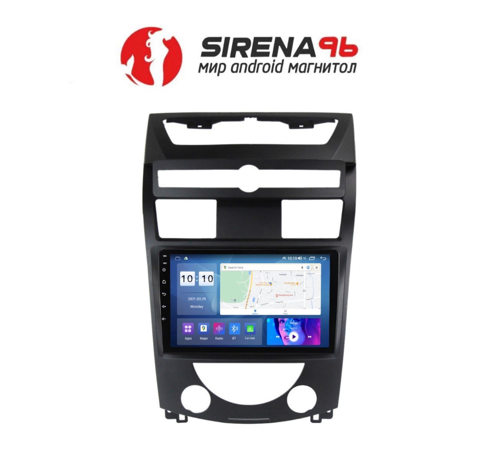 Штатная Android магнитола Sirena V1 для SsangYong Rexton 2 2006-2012, 2 ...