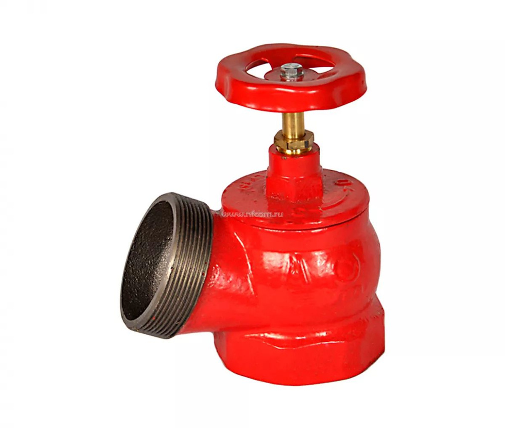 Кран пожарный (вентиль, кран) КПК-65-1, чугун, муфта/цапка, угол 125 ...