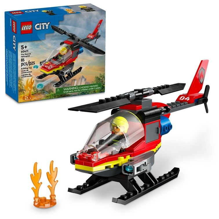 60411 LEGO City Fire rescue helicopter 85 OZON 1403425462