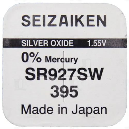 Часовая батарейка Seizaiken 395 (SR927SW) - 1 шт #1