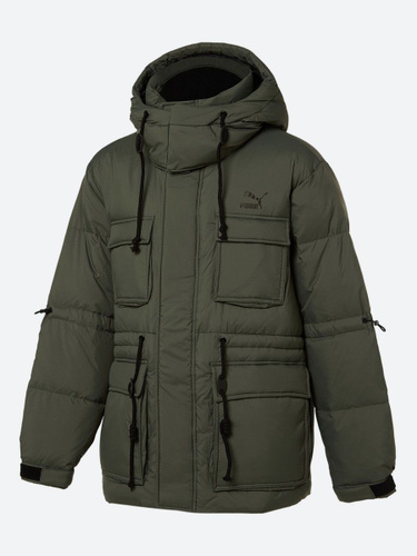 Puma downguard 600 hot sale long jacket olive