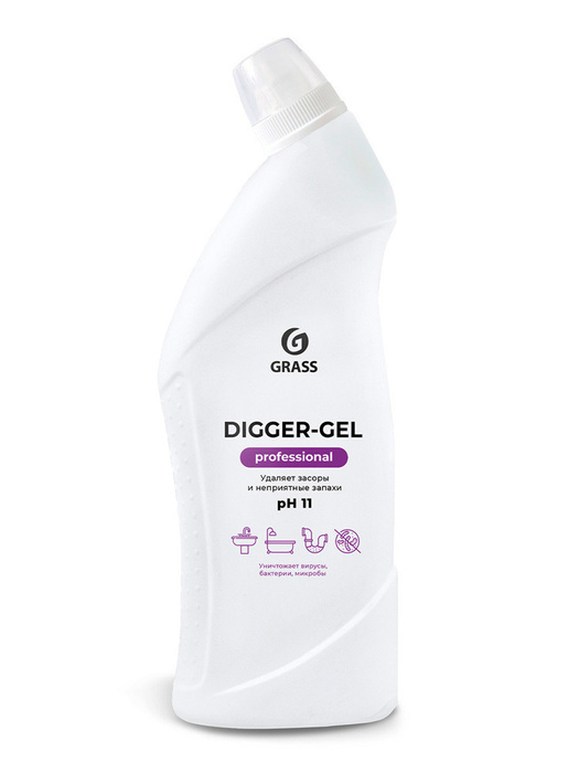 GRASS Средство щелочное для прочистки канализационных труб Digger-gel ...