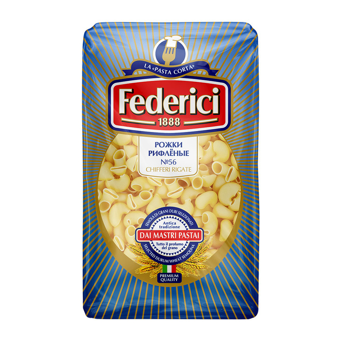 Макароны Federici Chifferi Rigate рожки рифленые, 500 г - купить с ...