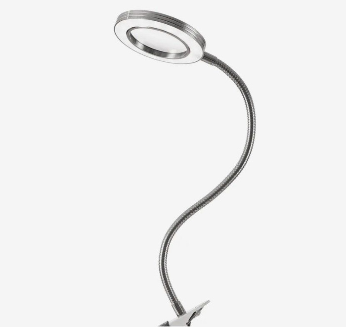 Лампа лупа с подсветкой настольная/ Светильник с лупой/ Лампа ...