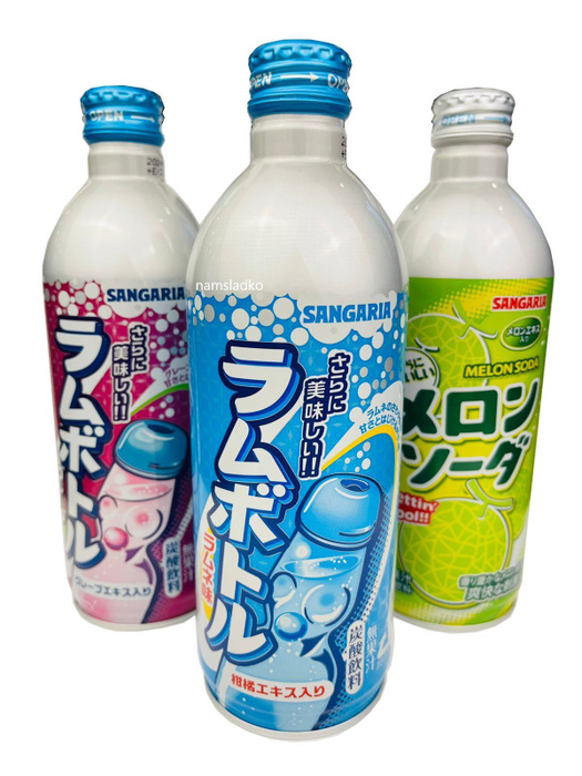 Газированные напитки Sangaria Melon, Grape, Soda (Дыня, Виноград, Сода ...
